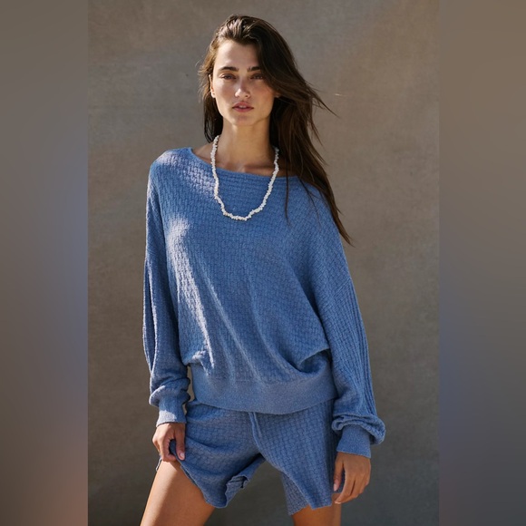 NWT Free People Rowan Sweater Short Set - Picture 2 of 7